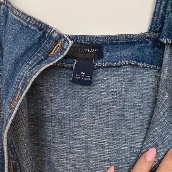 Denim button front dress - Picture 4 of 5